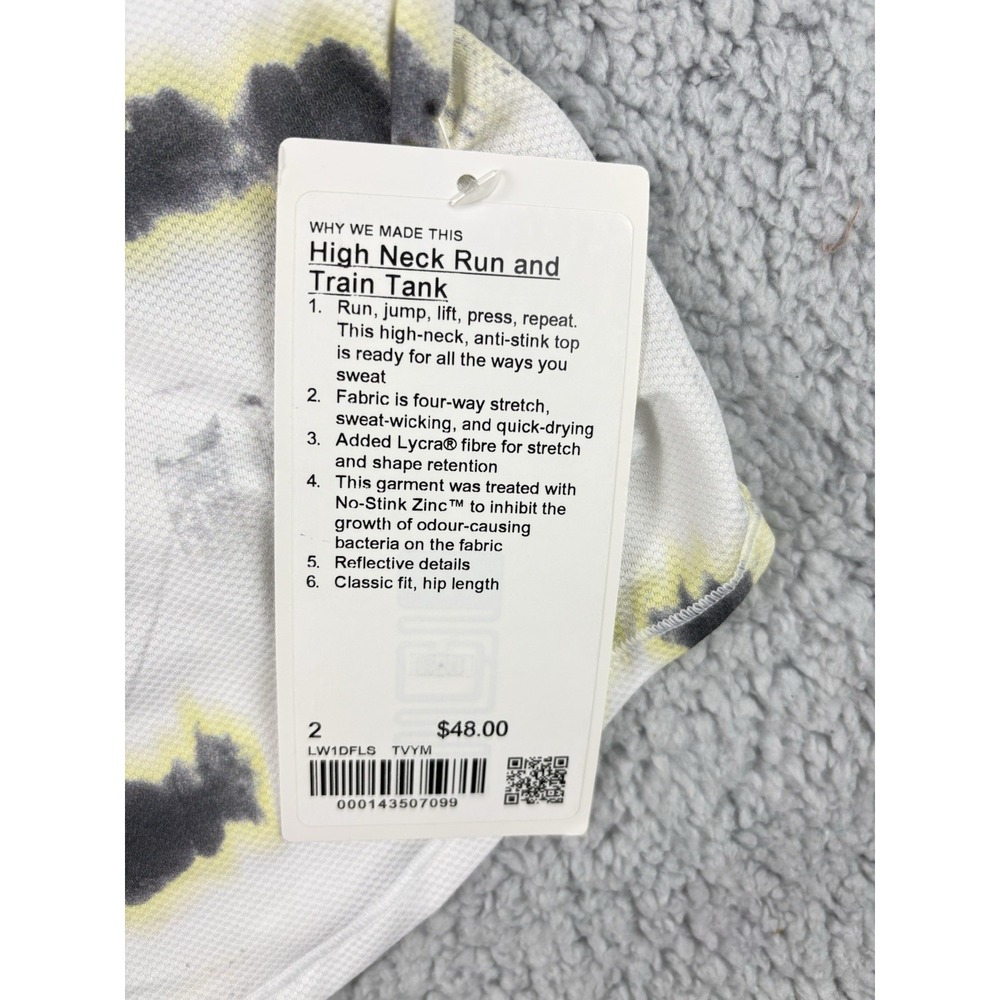 New Lululemon Tank Top Women's Size 2 High Neck Run and Train Tank - Picture 4 of 8
